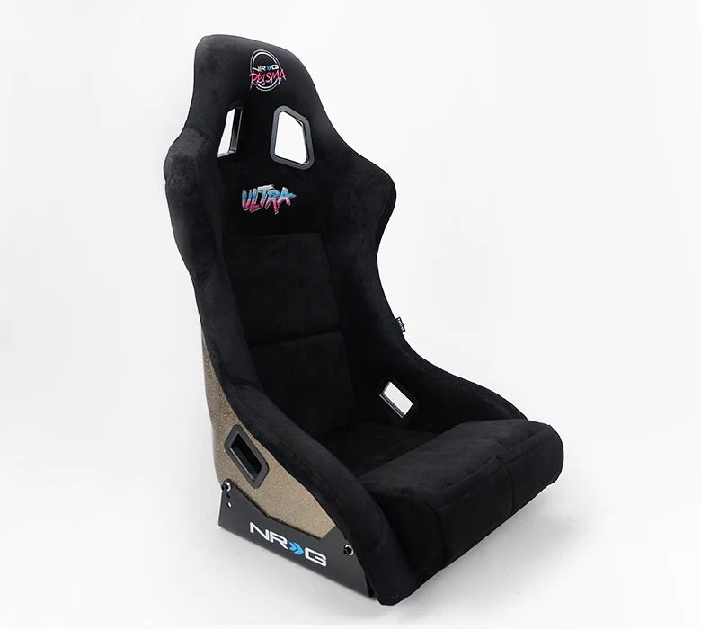 NRG Innovations FRP-302BK-ULTRA Seat Prisma Ultra Large Black Cloth Race Bolster