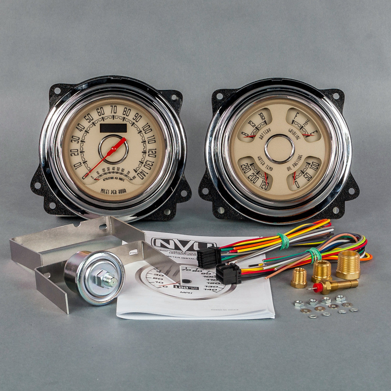NEW VINTAGE USA 47373-02 Woodward Analog Gauge Kit for 1947-1953 Chevy Truck