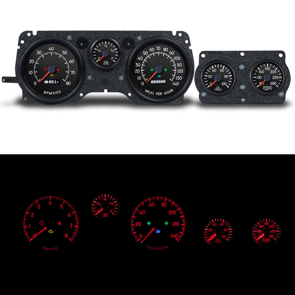 NEW VINTAGE USA 71226-01 Aviator Analog Gauge Kit for GM F-Body 1970-81
