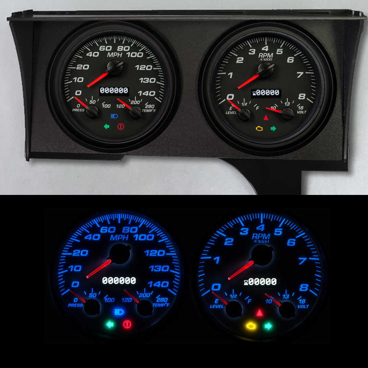 NEW VINTAGE USA 88321-01 Performance II Analog Gauge Kit for GM G-Body 1978-1988