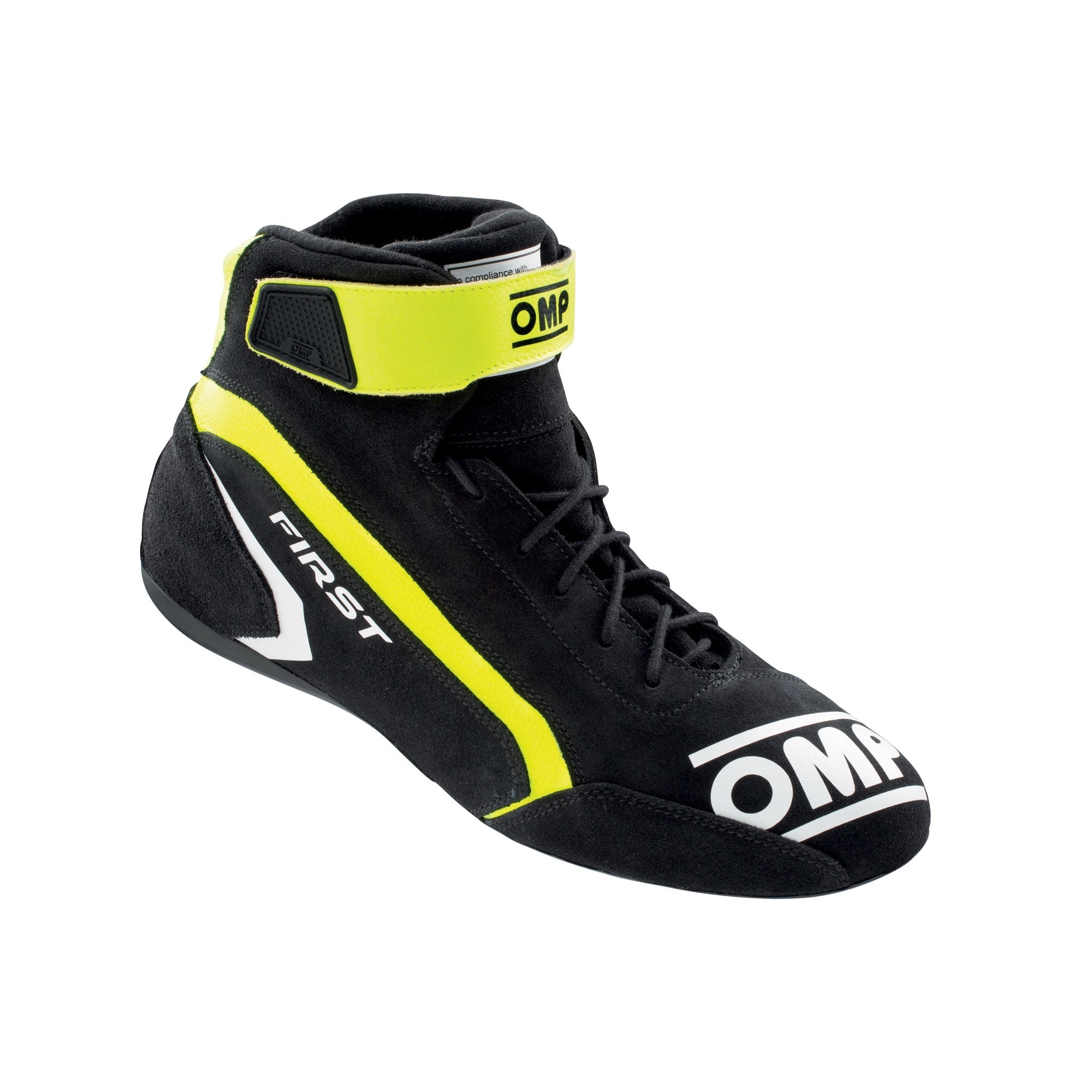 OMP Racing INC IC0-0824-A01-182-44 FIRST SHOES My2021 ANTHR ACITE FLUO YELLOW Tg. 44