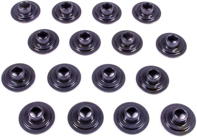 PAC Racing Springs PAC-R315-16 300 Series Chromoly Valve Spring Retainers, 10-Degree, Dual Spring, Set of 16