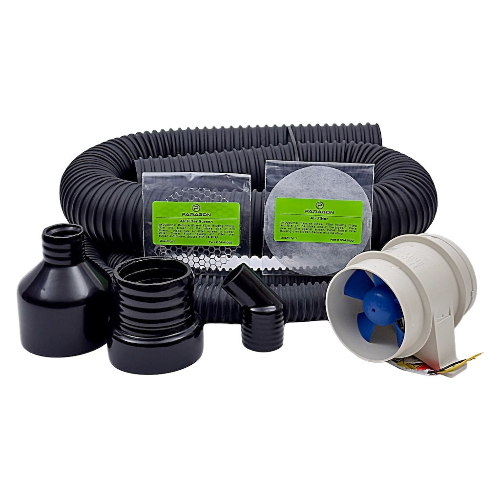 Paragon Pro Inc Helmet Air Blower Kit - Air Filter / Screen / Hose / Blower Motor / Fittings - Kit Air Blower Kit 03-81000 product image