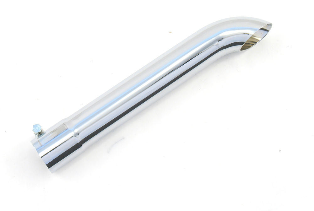 Patriot Exhaust H2965 Clamp-On Turndown Exhaust Tip, 1.75-Inch Inlet, Chrome Steel