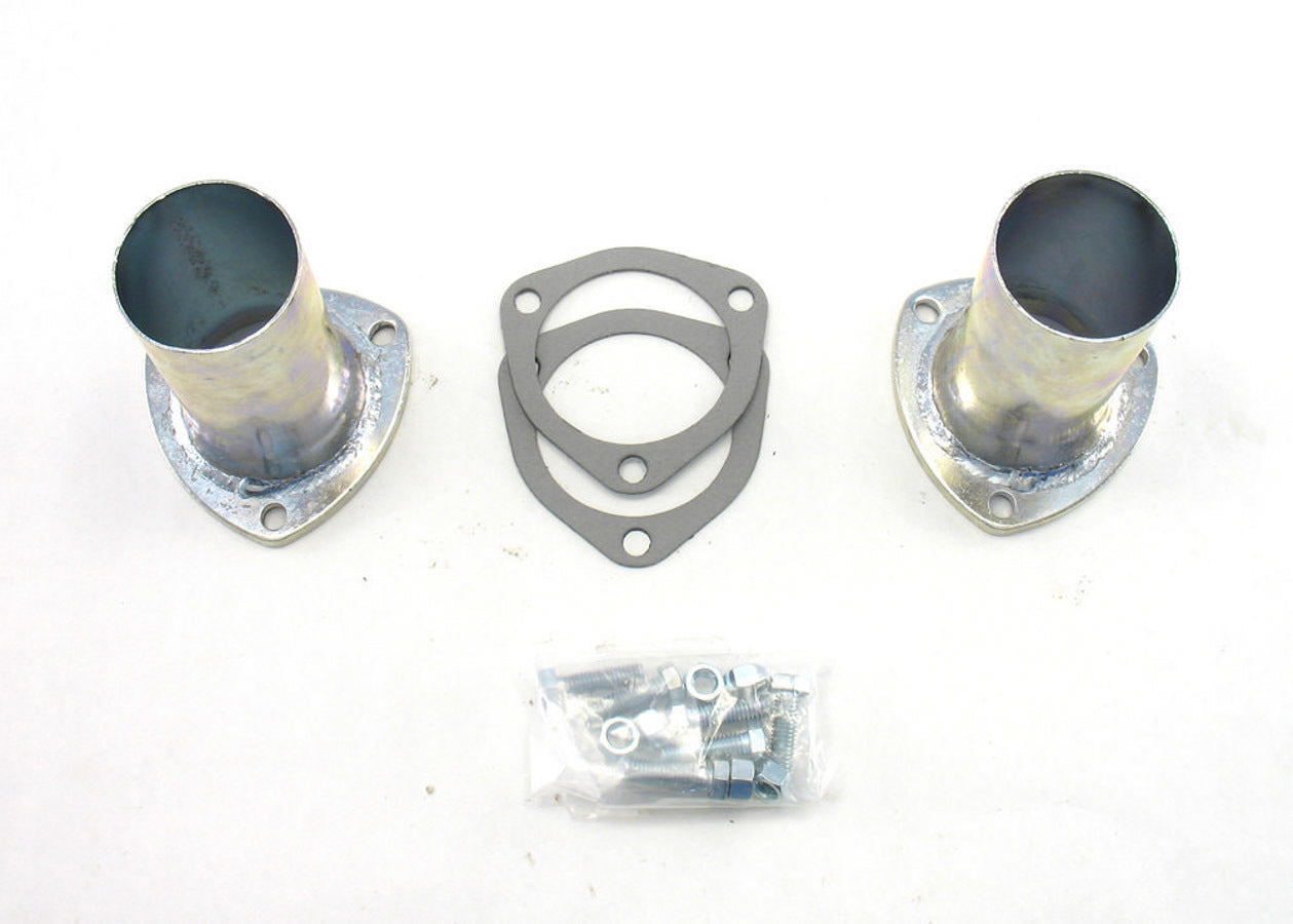 Patriot Exhaust H7238 Collector Reducer, 3-Inch Inlet to 2.5-Inch Outlet, 3-Bolt Flange, Pair