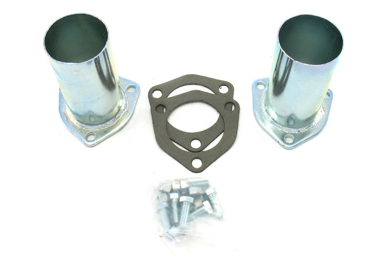 PATRIOT EXHAUST H7242 Collector Reducers, 2.5-Inch Inlet to 2.5-Inch Outlet, 3-Bolt Flange, Pair