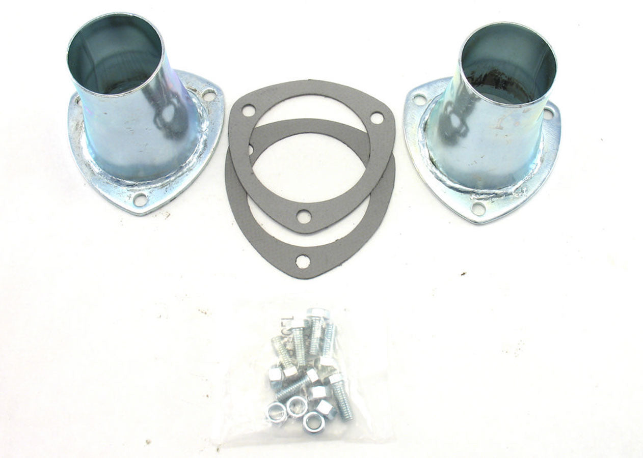Patriot Exhaust H7252 Collector Reducers, 3.5-Inch Inlet to 2.5-Inch Outlet, 3-Bolt Flange, Pair