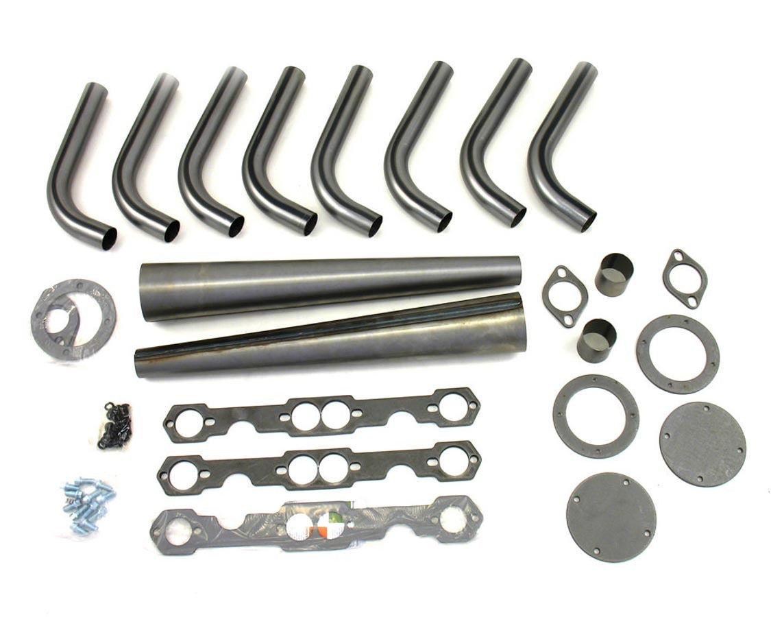 Patriot Exhaust H8001 SBC Lakester Weld-Up Header Kit with 1-5/8 in Primaries