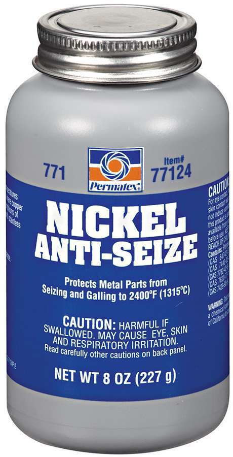 Permatex Anti-Seize - Nickel - Lubricant - 8 oz Brush Top Bottle 77124