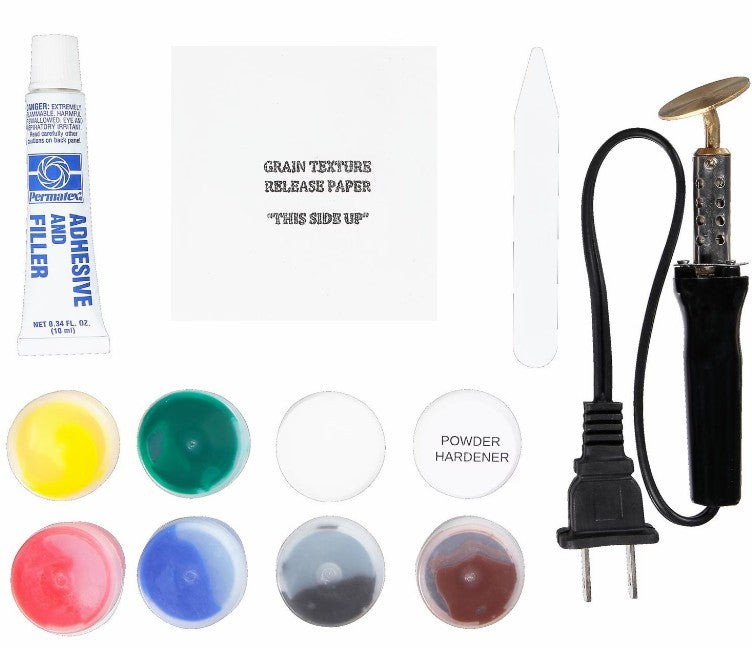 Permatex Adhesive - Ultra Series Vinyl Repair - Vinyl and Leather Repair - 7 Colors - Adhesive / Compound / Filler / Tools - Kit 81781