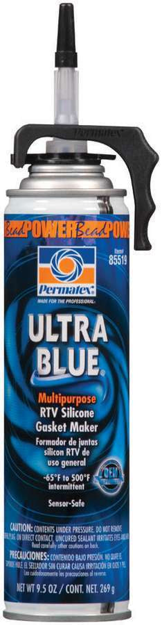 Permatex Sealant - Ultra Blue Multipurpose RTV - Silicone - 9.50 oz Aerosol 85519