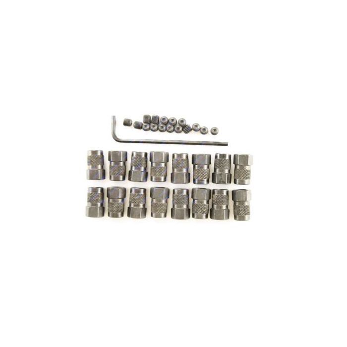 Pioneer Rocker Arm Nut - Posi Lock - 3/8-24 in Thread - Steel - Zinc Oxide - Set of 16 850008