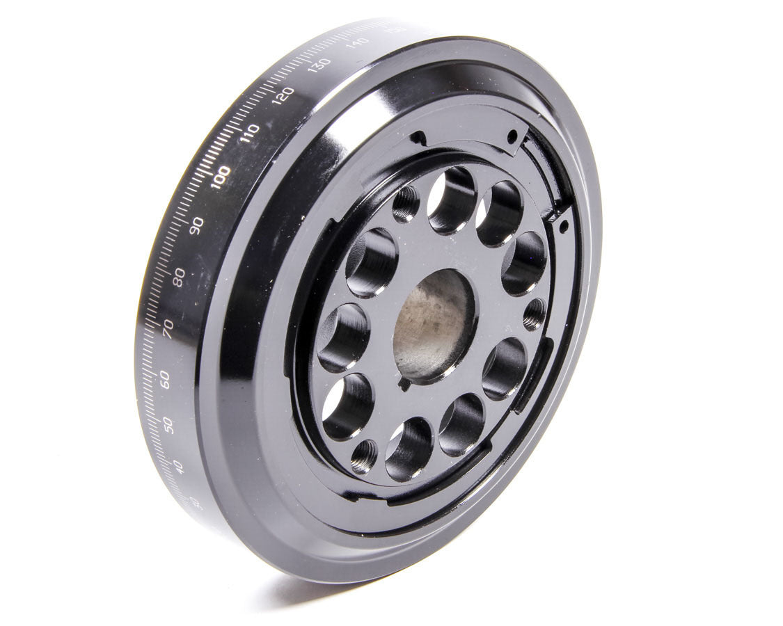 Pioneer Harmonic Balancer - 6.250 in OD - Steel - Black Powder Coat - Internal Balance - Small Block Chevy 872021