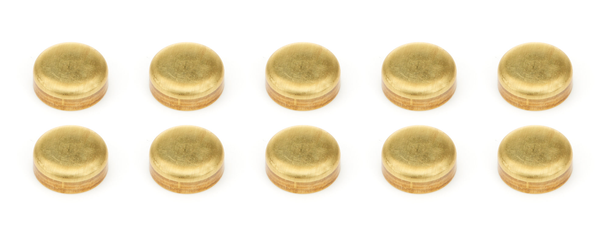 Pioneer Freeze Plug - 1-3/8 in - Brass - Natural - Set of 10 EPC-80-B-10