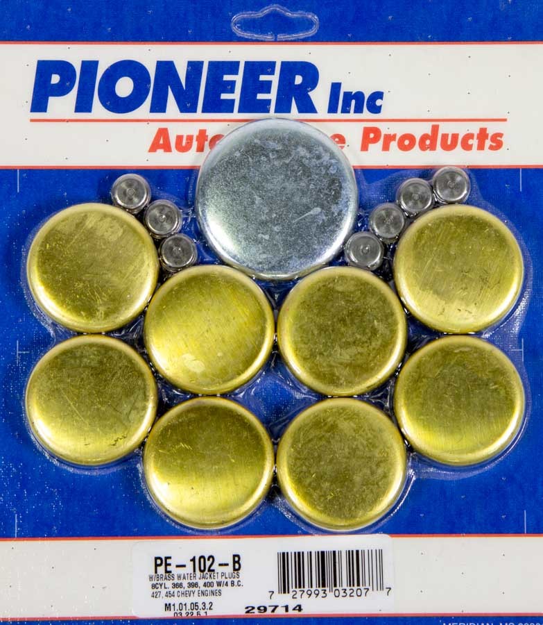 Pioneer Freeze Plug - Complete Engine - Brass - Natural - Big Block Chevy - Kit PE-102-B