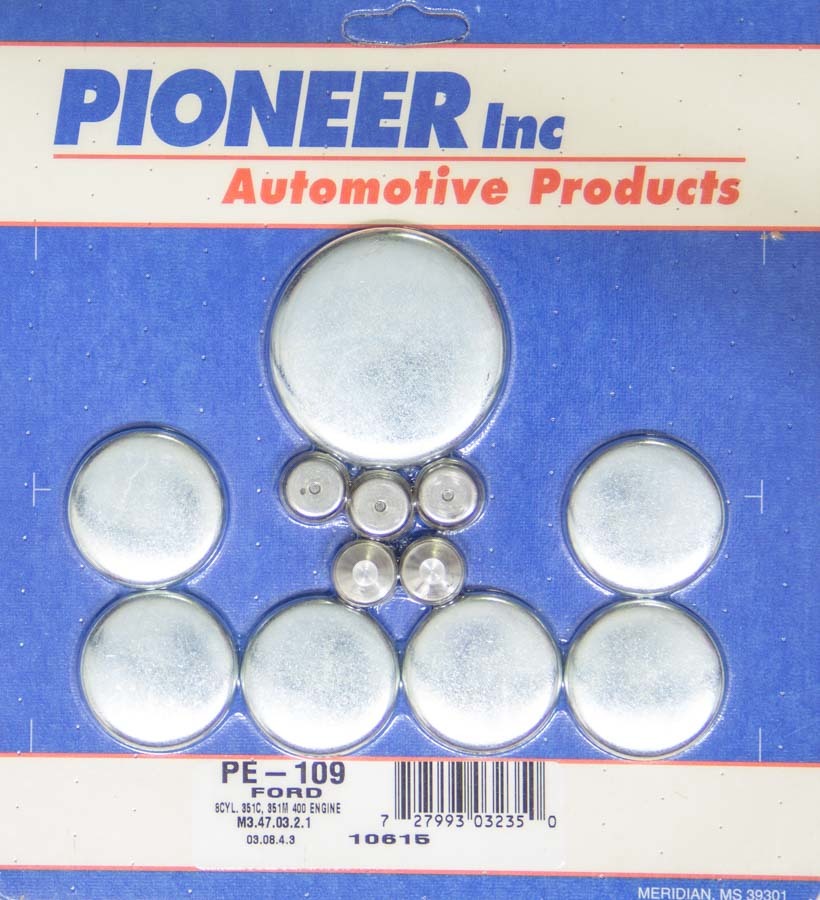 Pioneer PE-109 Complete Engine Freeze Plug Kit for Ford Cleveland and Modified Engines