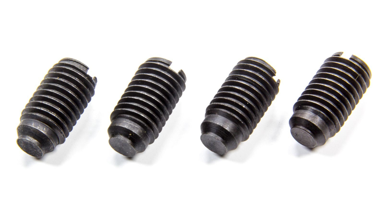 Pioneer Thermactor Plug - 5/8-11 in - Slotted Head - Steel - Black Oxide - Ford Cleveland / Modified - Set of 4 PF-580-4