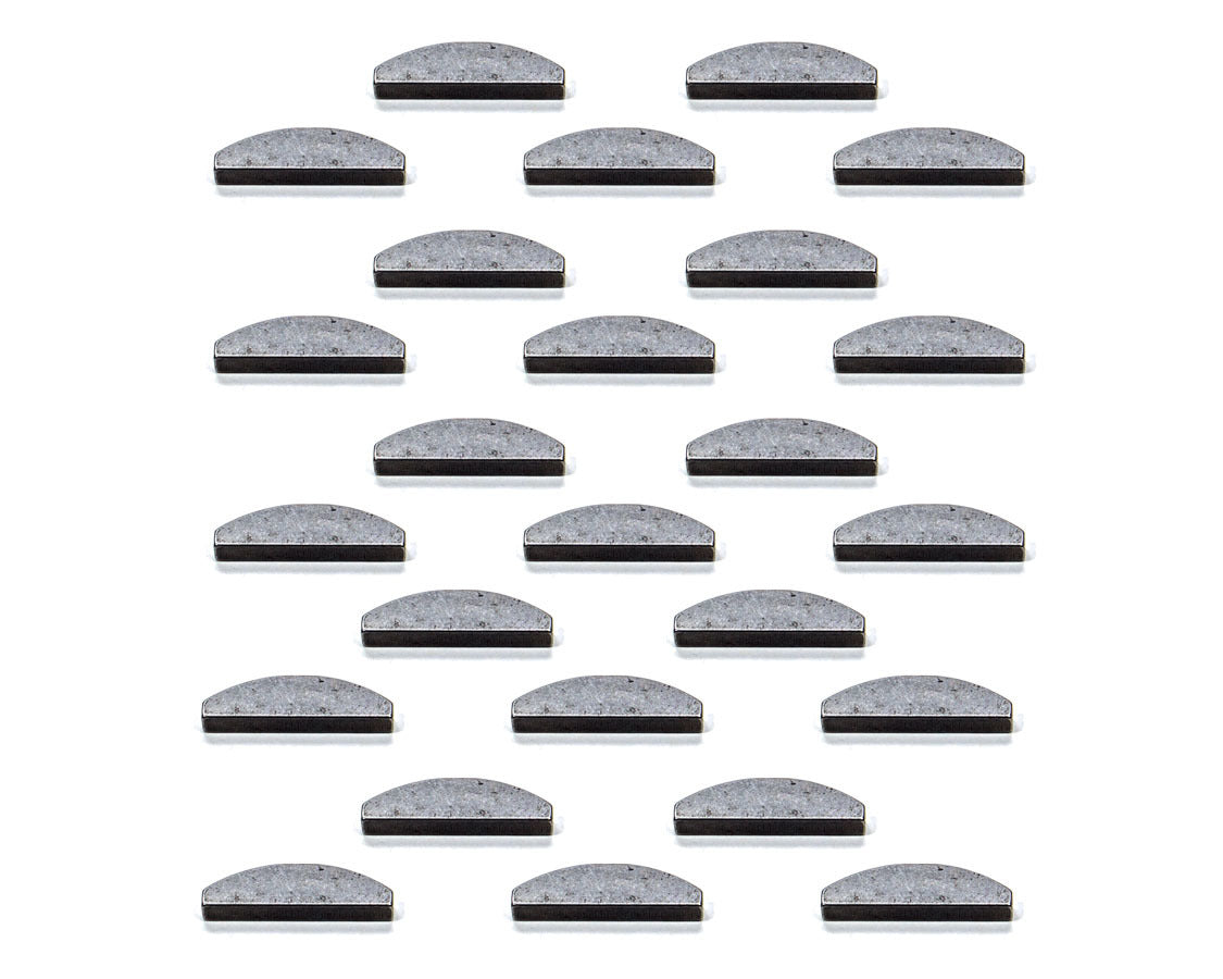 Pioneer Crankshaft Key - Woodruff - 3/16 x 1-3/8 in - Steel - Natural - Pontiac V8 - Set of 25 PK-126-25