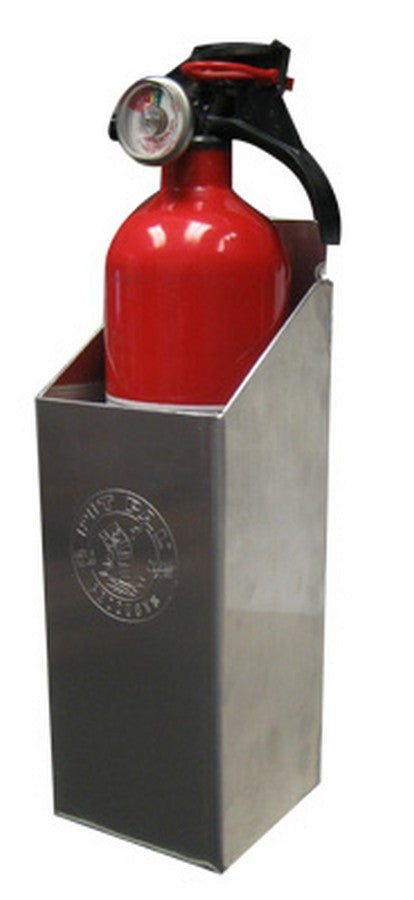 Pit Pal Fire Extinguisher Holder - Floor / Wall Mount - 3.875 x 11 x 3.875 in - Aluminum - Natural - 2 Lb Fire Extinguishers PAL353