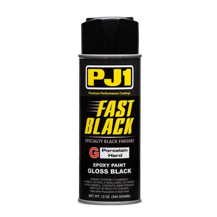 PJ1 Products 16-GLS Fast Black Gloss Epoxy Engine Paint, 11 oz Aerosol