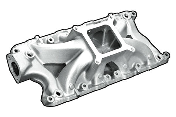 Professional Products 54031 Hurricane Single-Plane Intake Manifold for Small Block Ford, Square Bore, Natural Aluminum
