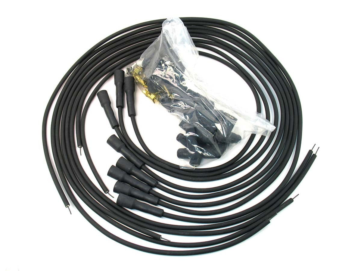 PerTronix Ignition 708180 7 mm Universal Spark Plug Wire Set, Stock-Look, Black