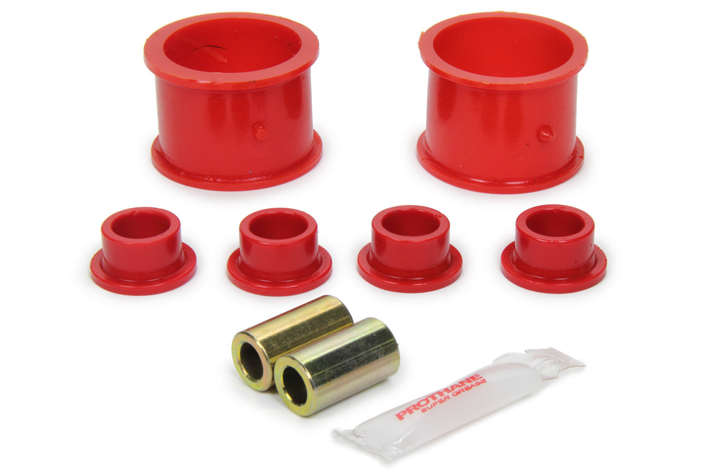 Prothane 16-701 Subaru Steering Rack and Pinion Bushing Kit, Red Polyurethane, 2004-2011