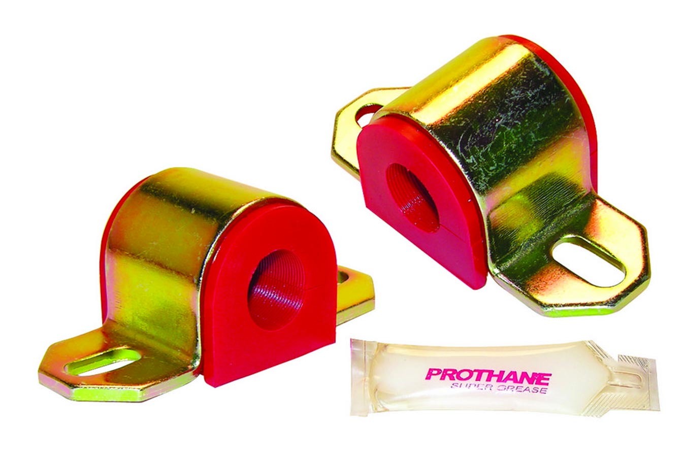 Prothane 19-1142 Front and Rear Sway Bar Bushings for 26 mm Bars, Red Polyurethane, Pair
