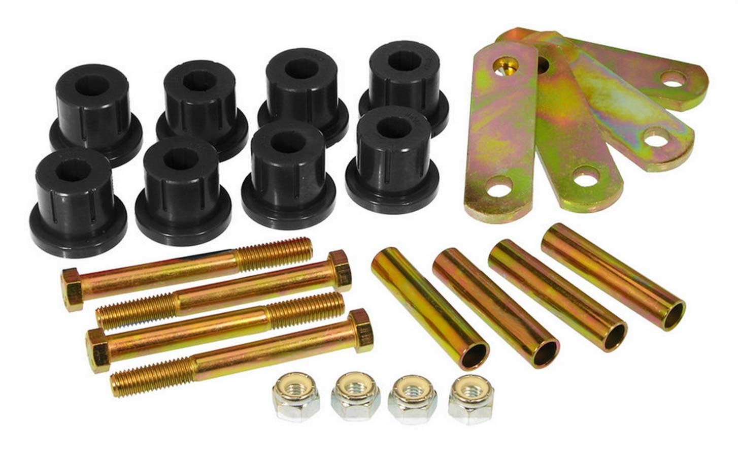 Prothane 7-1053BL Spring Shackle Bushing Kit for 1967-1974 Camaro and GM F-Body/X-Body