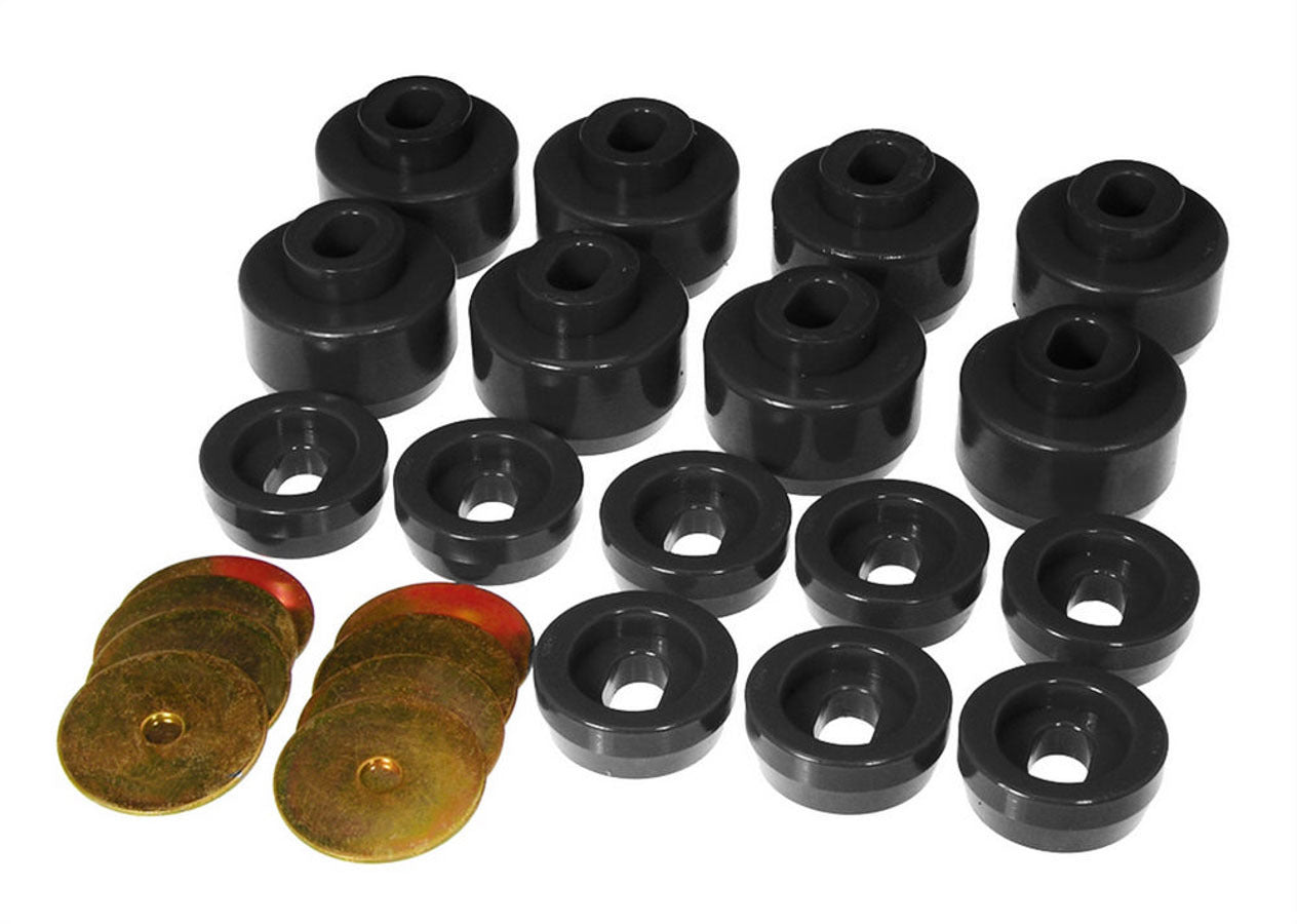 Prothane 7-141-BL Black Polyurethane Body Mount Bushing Kit for 1999-2006 GM Full-Size Trucks