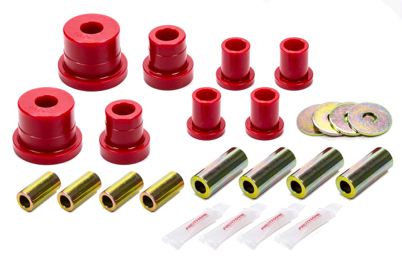 Prothane 7-242 Front Lower and Upper Control Arm Bushing Kit for 2007-2014 GM Full-Size 4WD Trucks