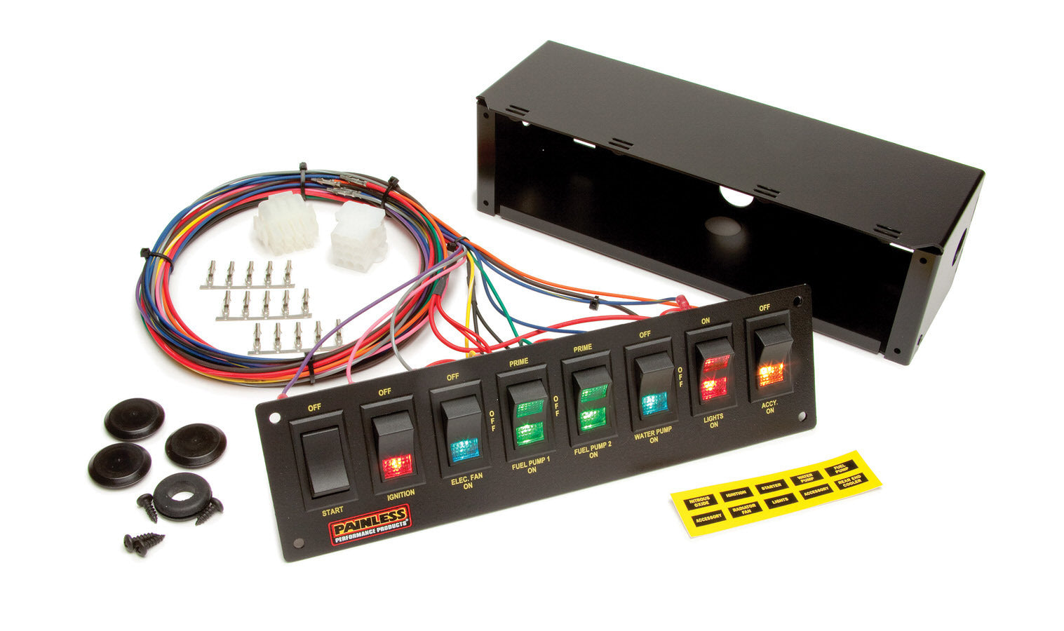 Painless Wiring 8 Switch Roll Bar Panel 50202 product image