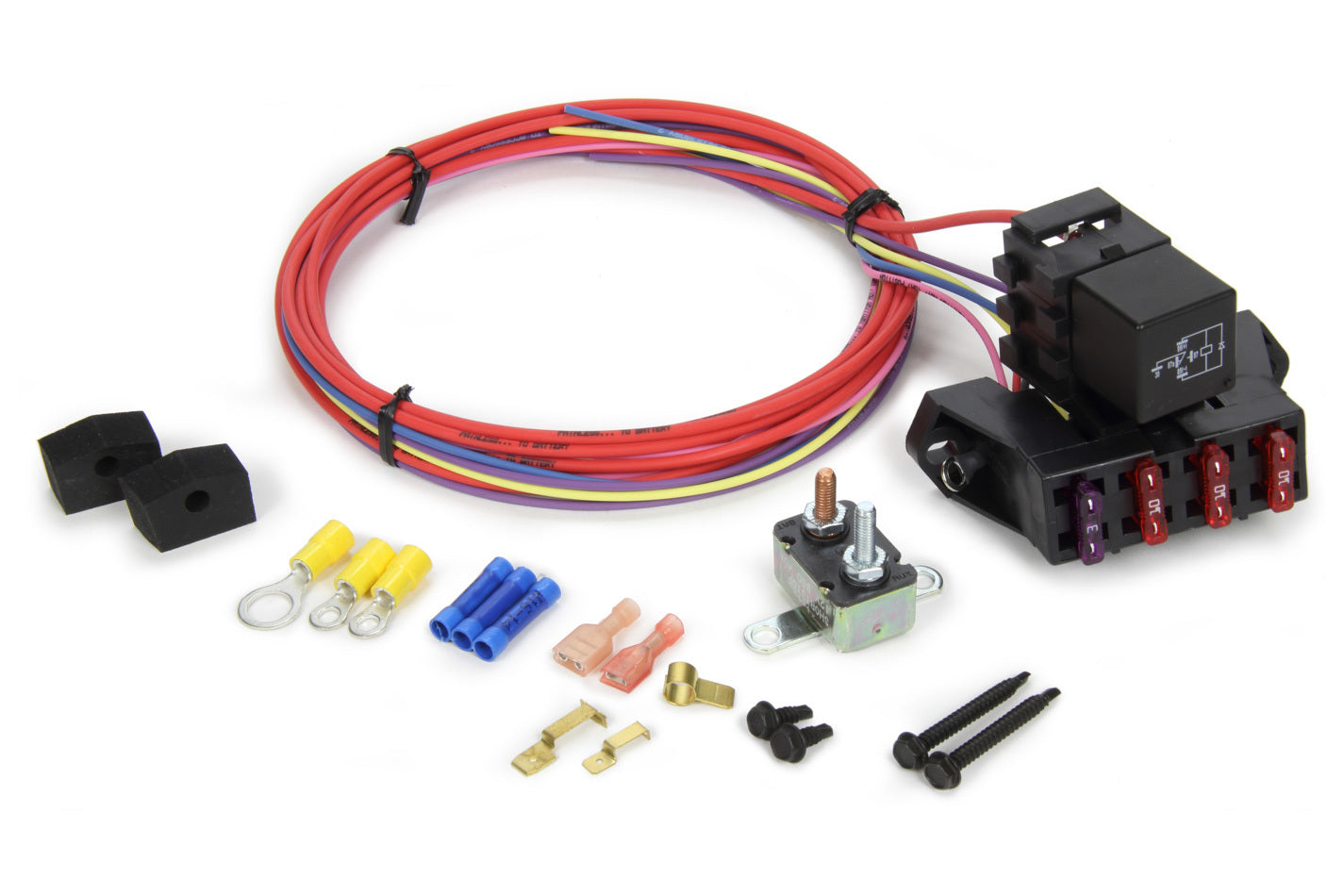 Painless Wiring Fuse Block - Cirkit Boss - Auxiliary - 3 Circuit - Harness / Relay - Universal 70113 product image