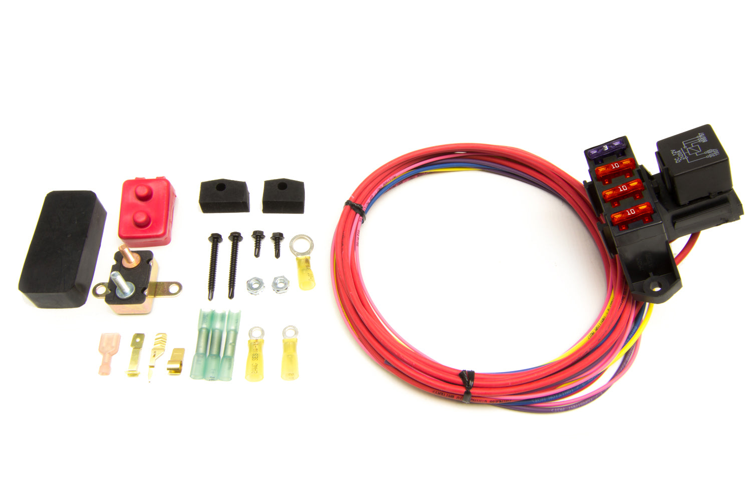 Painless Wiring Fuse Block - Cirkit Boss - Auxiliary - 3 Circuit - Weather Resistant - Harness / Relay - Universal 70213 product image