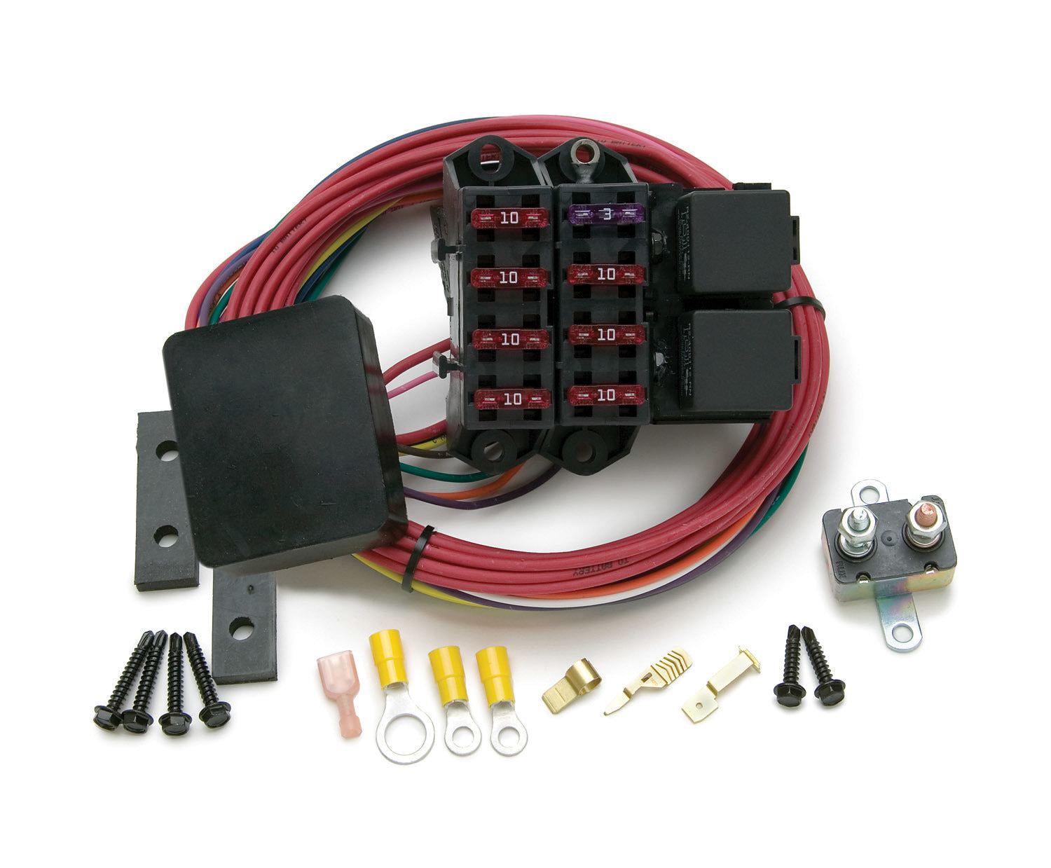 Painless Wiring 7 Circuit Fuse Block Weather Resistant 70217 product image