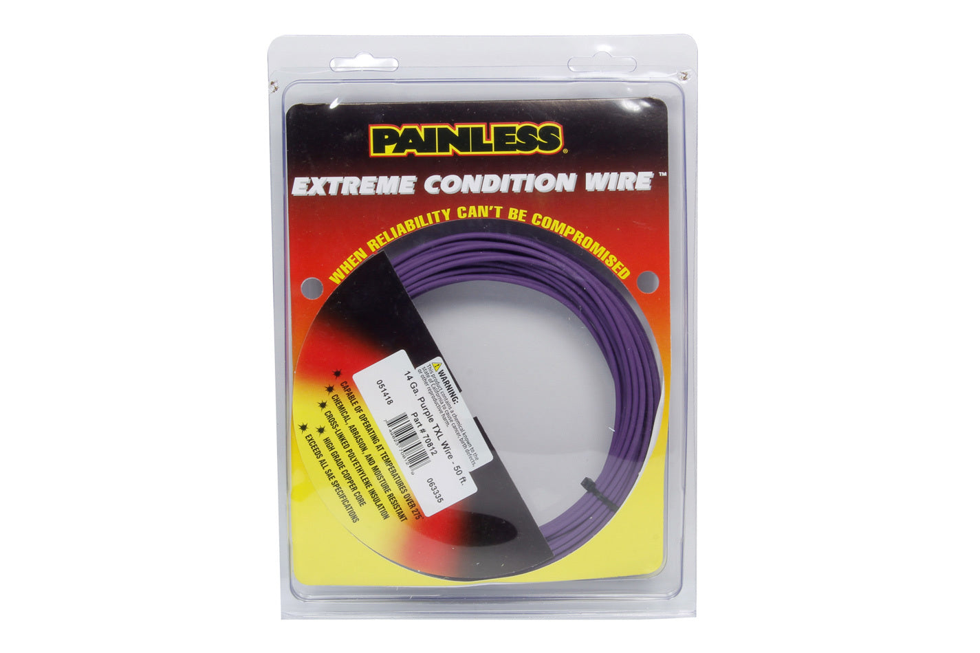 Painless Wiring 14 Gauge Purple Txl Wire 50 Ft. 70812 product image