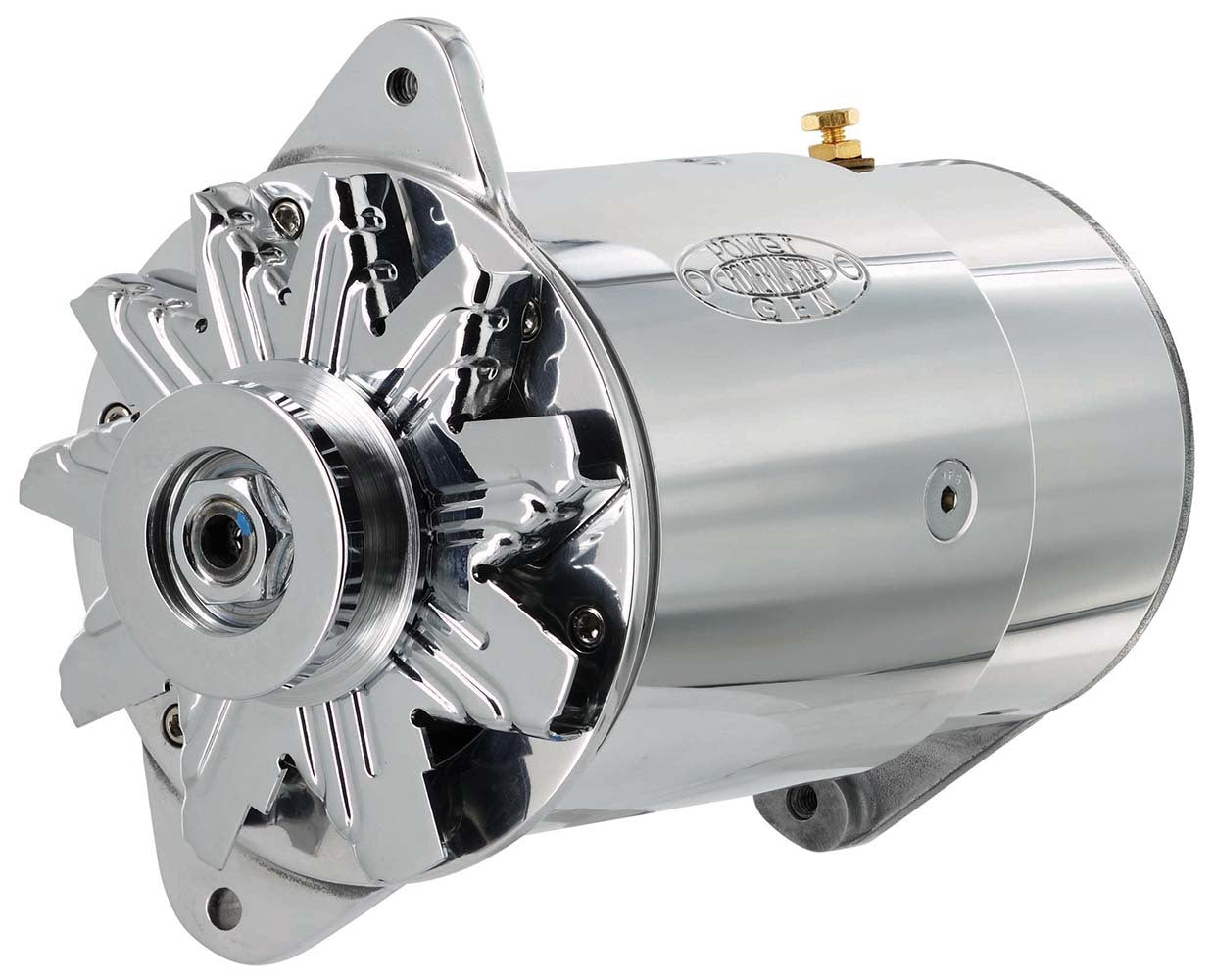 PowerMaster PowerGEN 282051 90 Amp GM Long Alternator, 12V, 1-Wire, Polished Aluminum