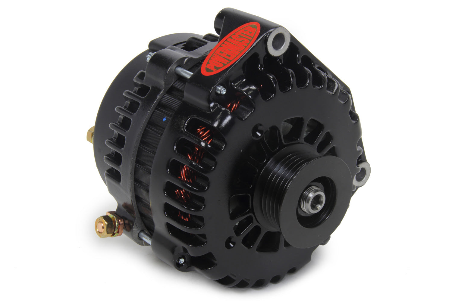 POWERMASTER 582378 AD244 220 Amp Alternator for GM, 12V/16V, 1-Wire, 6-Rib Serpentine, Black
