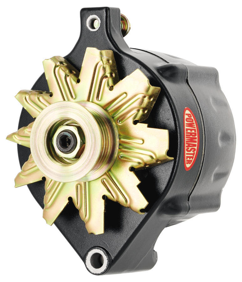 Powermaster 8-57100 Ford-Style Race Alternator, 100 Amp, 12V, 1-Wire, Black