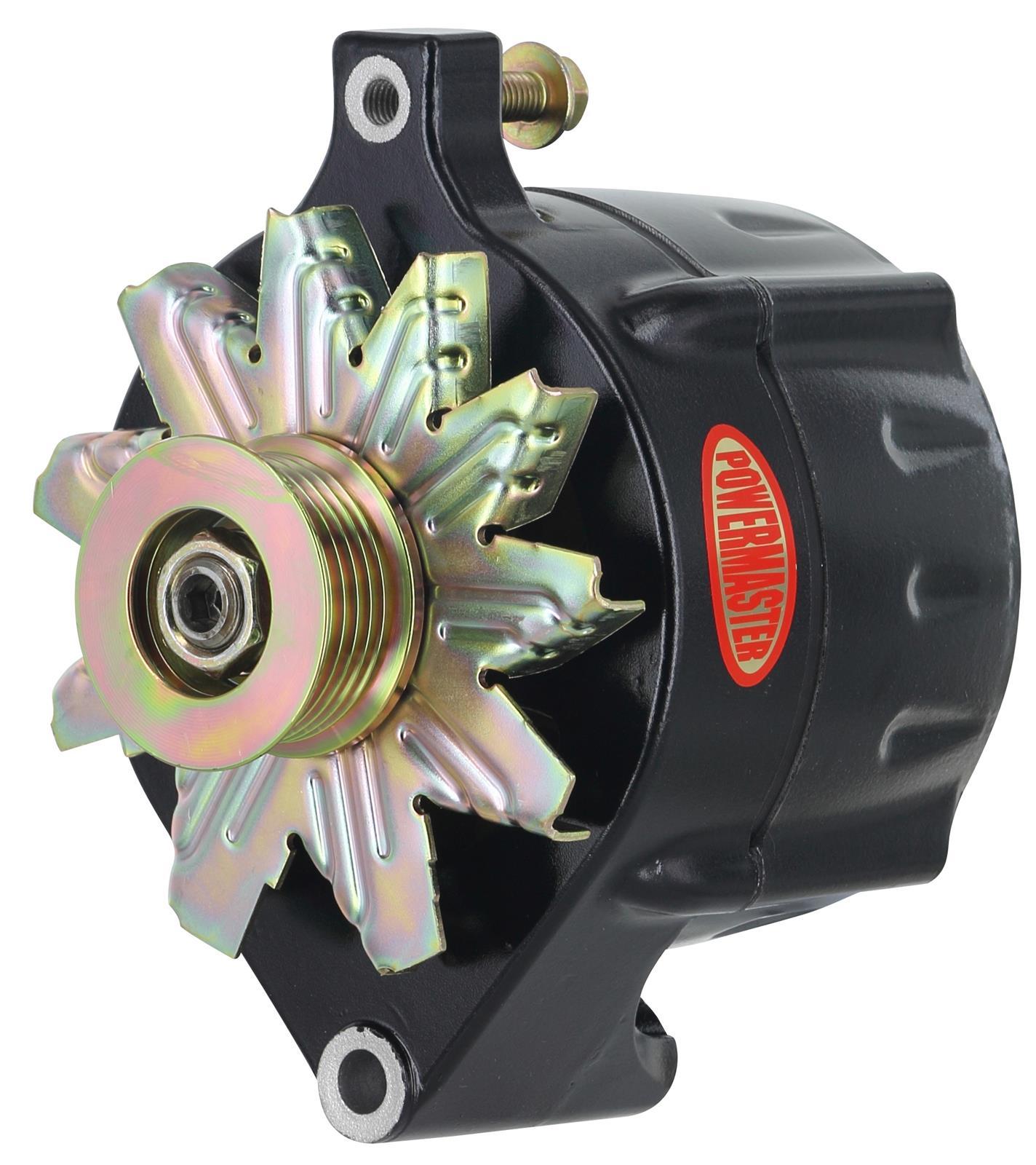 Powermaster 8-57108 XS Volt Ford-Style Race Alternator, 100 Amp, 12V/16V, 1-Wire, 6-Rib Serpentine