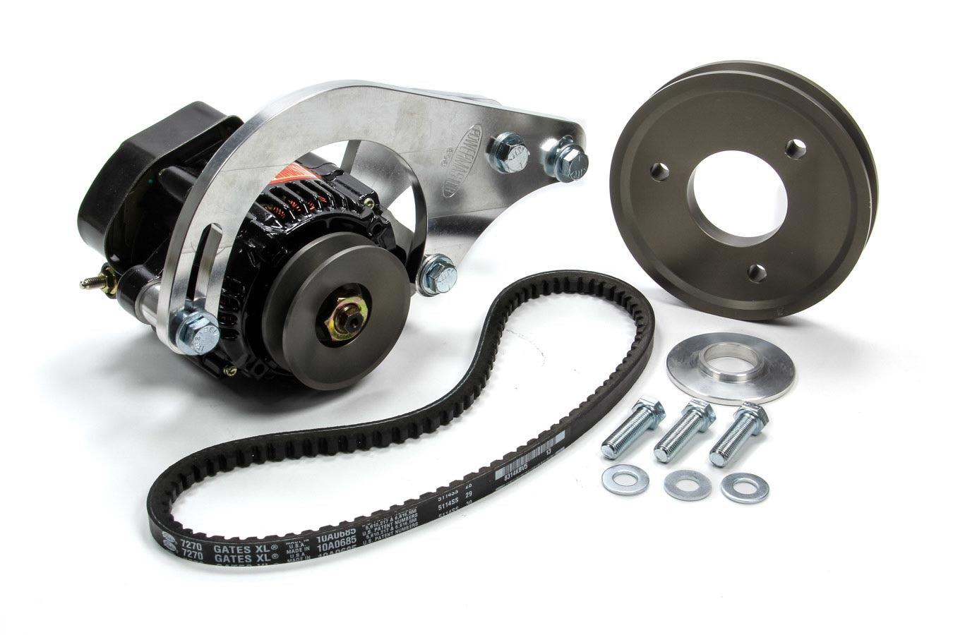 Powermaster 8-896 Pro Series Low-Mount Alternator Kit for Small Block Chevy
