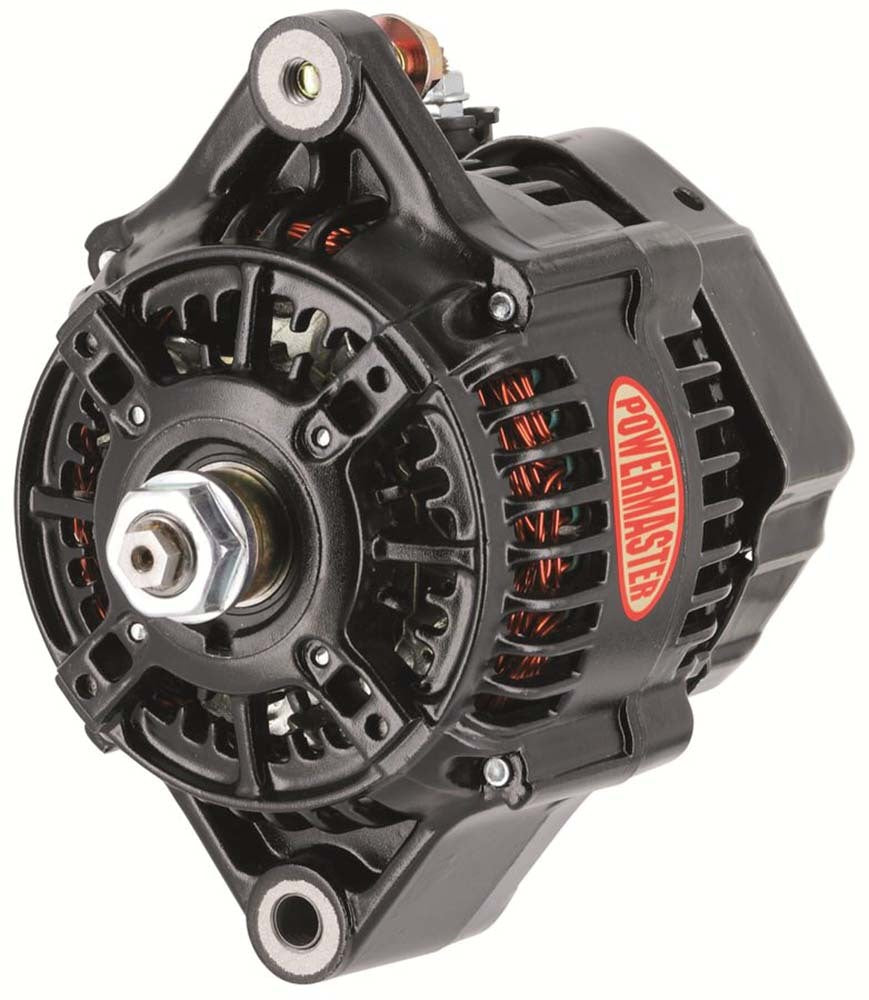 Powermaster 8142 Denso-Style Race Alternator, 150 Amp, 12 Volt, Black