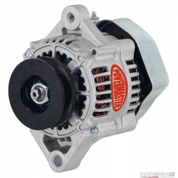 Powermaster 8173 75 Amp Race Alternator, Denso Style, 12V, 1-Wire