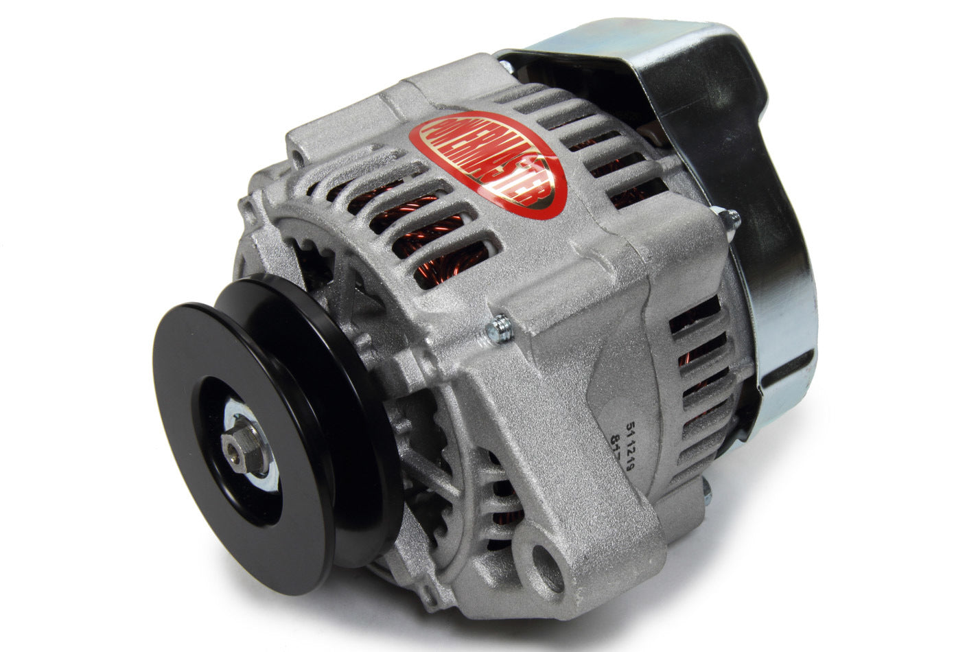 Powermaster 8174 Denso-Style Race Alternator, 75 Amp, 12-16 Volt, 1-Wire