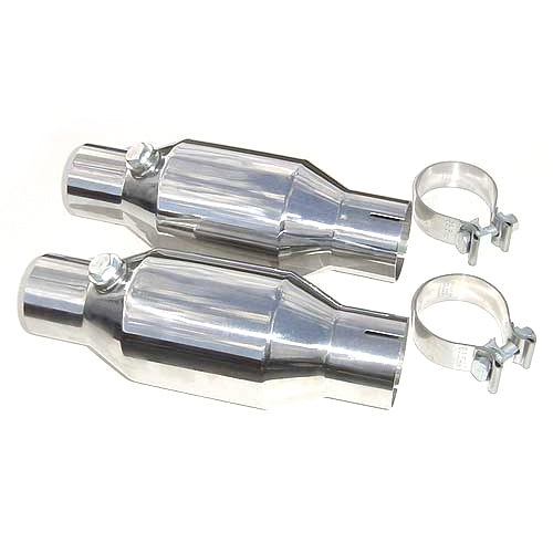 Pypes Performance Exhaust CVM11K High-Flow Mini Catalytic Converter Kit, 2.5-Inch Inlet and Outlet, Pair