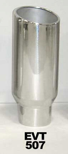 Pypes Performance Exhaust EVT507 Monster Weld-On Exhaust Tip, 5-Inch Inlet, 7-Inch Round Outlet