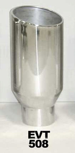 Pypes Performance Exhaust EVT508 Monster Weld-On Exhaust Tip, 5-Inch Inlet, 8-Inch Outlet