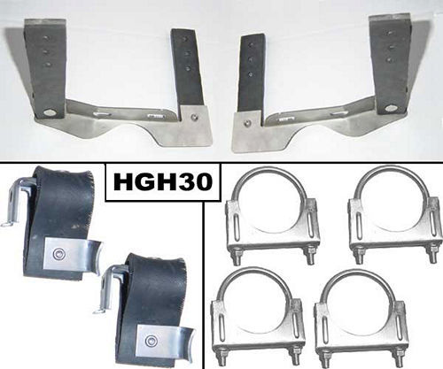 Pypes Performance Exhaust HGH30 2.5-Inch Stainless Steel Exhaust Hanger Kit for Pontiac GTO and GM A-Body