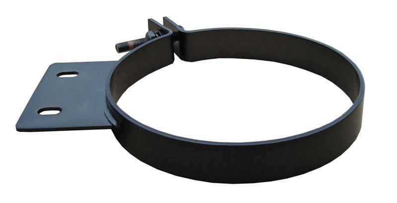 Pypes Performance Exhaust HSC007B 7-Inch Stainless Steel Black Stack Clamp