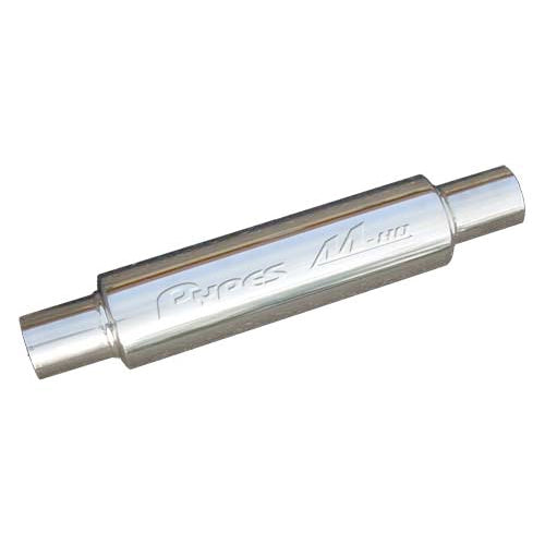 Pypes Performance Exhaust MVR200S M-80 Race Pro Muffler, 2.5-Inch Center Inlet and Outlet